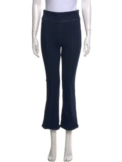 Pre-owned Frame Flared Pants In Blue