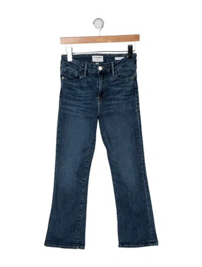 Pre-owned Frame Flared Pants In Blue