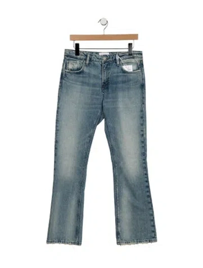 Pre-owned Frame Flared Pants In Blue
