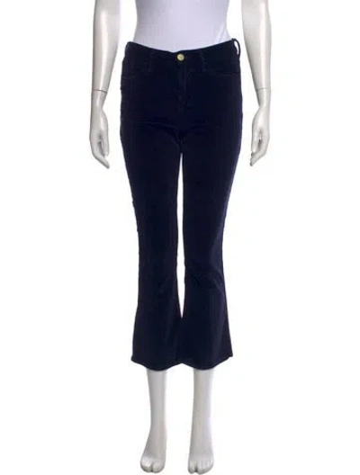 Pre-owned Frame Flared Pants In Blue