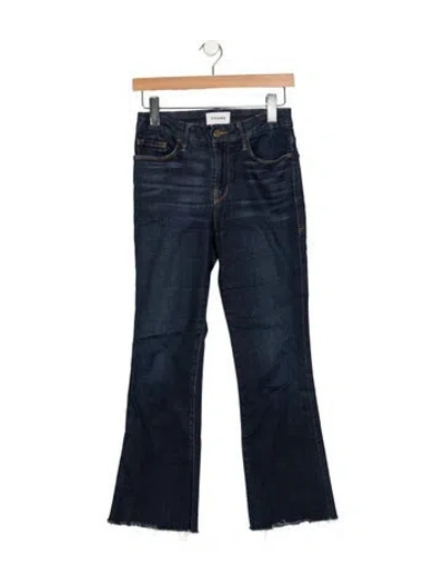 Pre-owned Frame Flared Pants In Blue