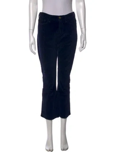 Pre-owned Frame Flared Pants In Blue