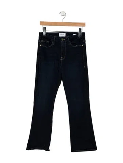 Pre-owned Frame Flared Pants In Blue