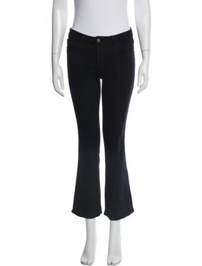 Pre-owned Frame Flared Pants In Blue