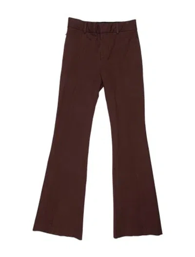 Pre-owned Frame Flared Pants In Brown