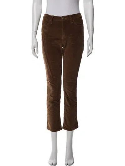 Pre-owned Frame Flared Pants In Brown