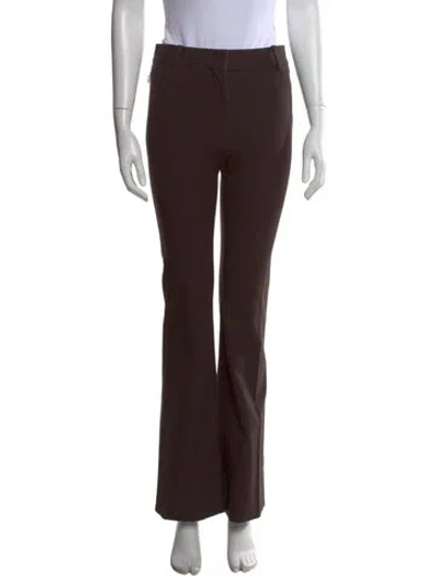Pre-owned Frame Flared Pants In Brown