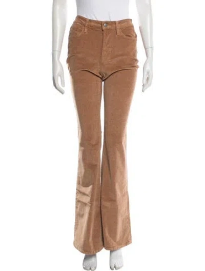 Pre-owned Frame Flared Pants In Brown
