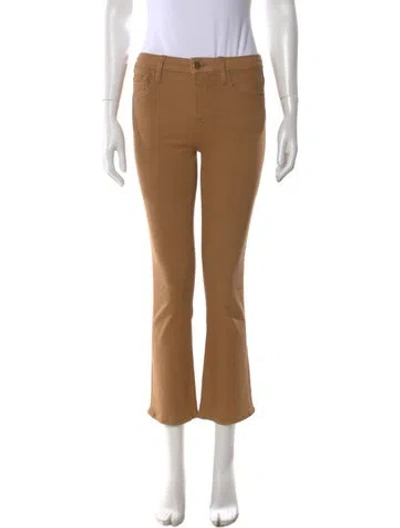 Pre-owned Frame Flared Pants In Brown
