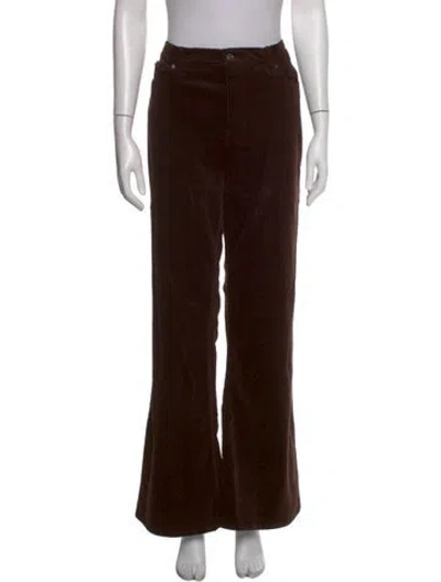 Pre-owned Frame Flared Pants In Brown
