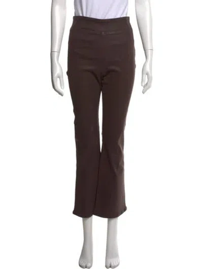 Pre-owned Frame Flared Pants In Brown