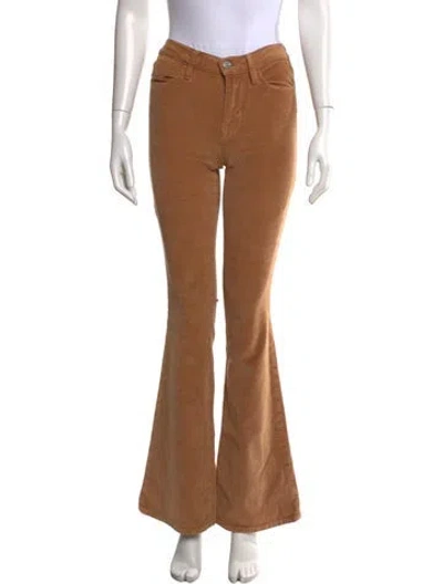 Pre-owned Frame Flared Pants In Brown