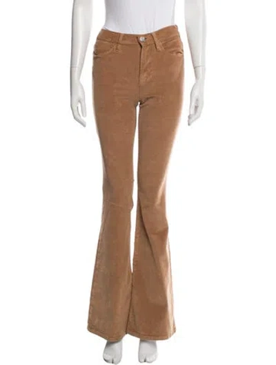 Pre-owned Frame Flared Pants In Brown