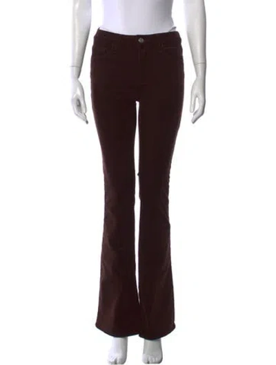 Pre-owned Frame Flared Pants In Brown