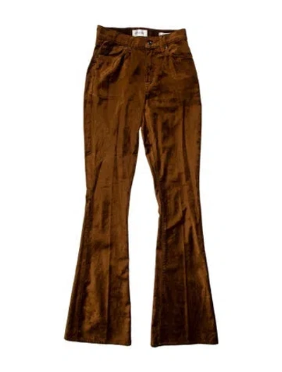Pre-owned Frame Flared Pants In Brown