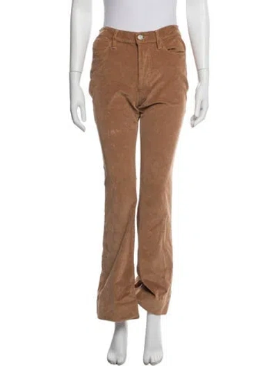 Pre-owned Frame Flared Pants In Brown