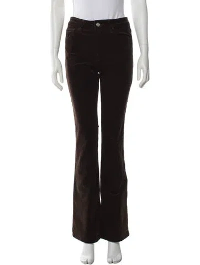 Pre-owned Frame Flared Pants In Brown