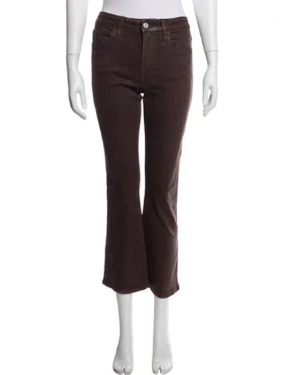 Pre-owned Frame Flared Pants In Brown