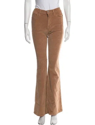 Pre-owned Frame Flared Pants In Brown