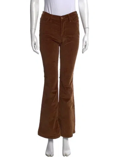 Pre-owned Frame Flared Pants In Brown
