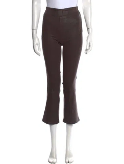 Pre-owned Frame Flared Pants In Brown
