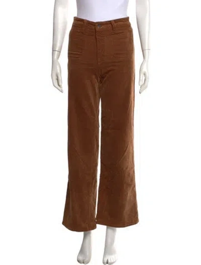 Pre-owned Frame Flared Pants In Brown