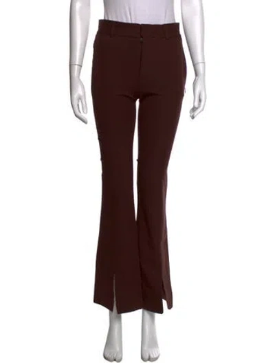 Pre-owned Frame Flared Pants In Brown