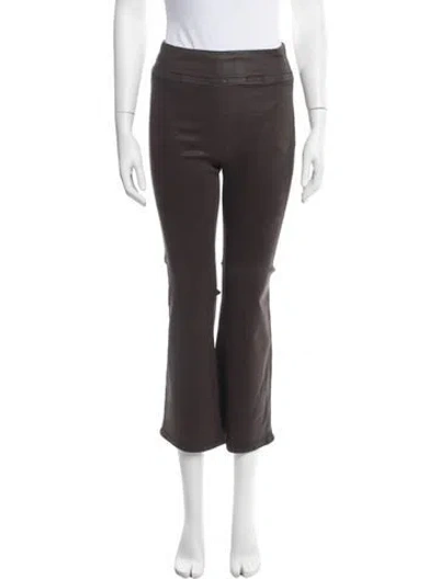 Pre-owned Frame Flared Pants In Brown