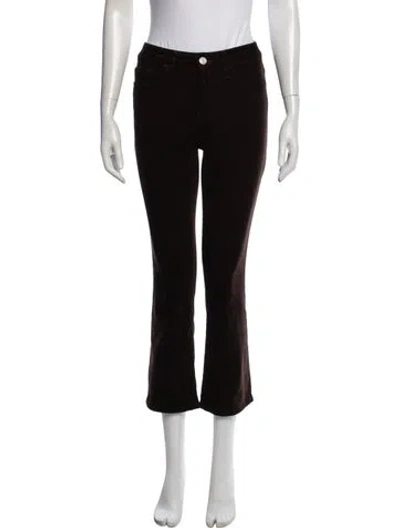Pre-owned Frame Flared Pants In Brown