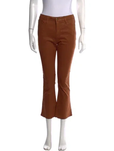 Pre-owned Frame Flared Pants In Brown