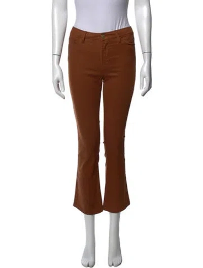 Pre-owned Frame Flared Pants In Brown
