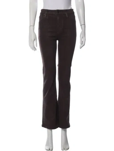 Pre-owned Frame Flared Pants In Brown