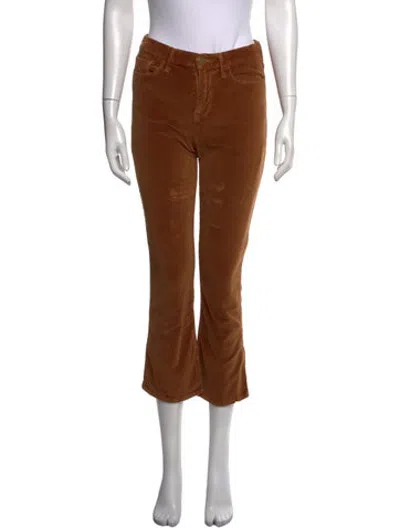 Pre-owned Frame Flared Pants In Brown