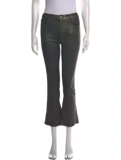 Pre-owned Frame Flared Pants In Grey