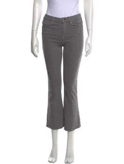 Pre-owned Frame Flared Pants In Grey