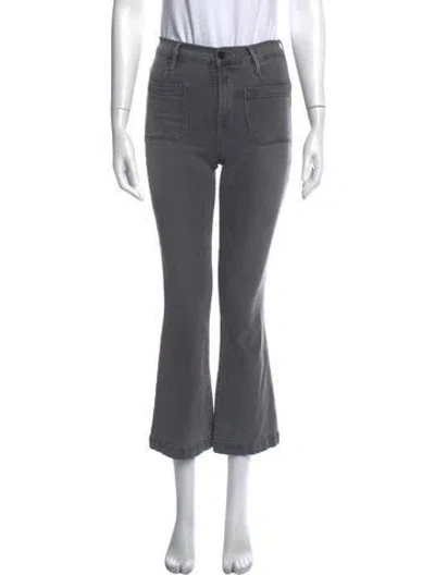 Pre-owned Frame Flared Pants In Grey