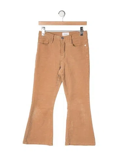 Pre-owned Frame Flared Pants In Neutral