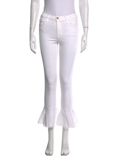 Pre-owned Frame Flared Pants In Neutrals