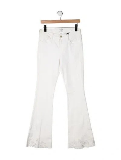 Pre-owned Frame Flared Pants In Neutrals