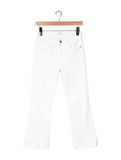 Pre-owned Frame Flared Pants In Neutrals
