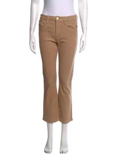 Pre-owned Frame Flared Pants In Neutrals