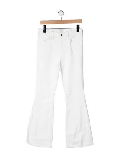 Pre-owned Frame Flared Pants In Neutrals