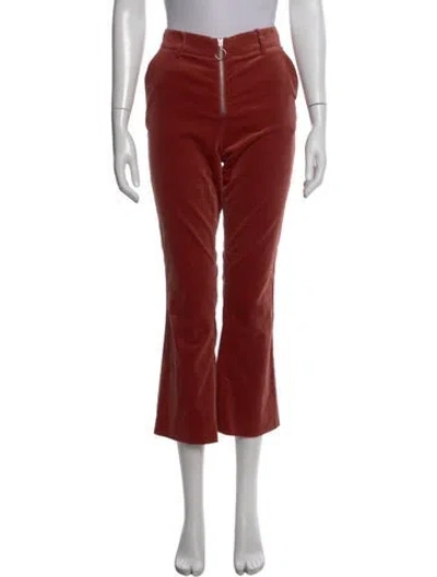 Pre-owned Frame Flared Pants In Pink
