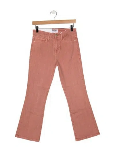 Pre-owned Frame Flared Pants In Pink
