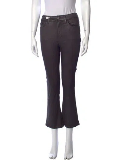 Pre-owned Frame Flared Pants In Purple