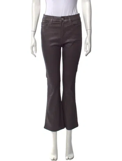 Pre-owned Frame Flared Pants In Purple