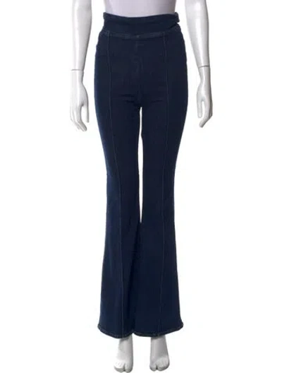 Pre-owned Frame Flared Pants W/ Tags In Blue