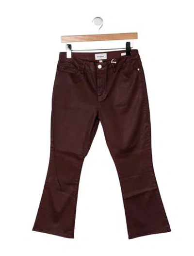 Pre-owned Frame Flared Pants W/ Tags In Brown