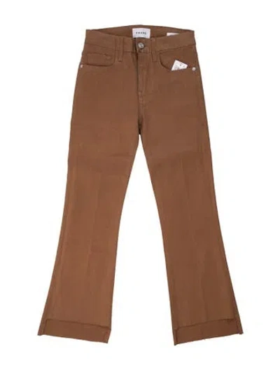 Pre-owned Frame Flared Pants W/ Tags In Brown