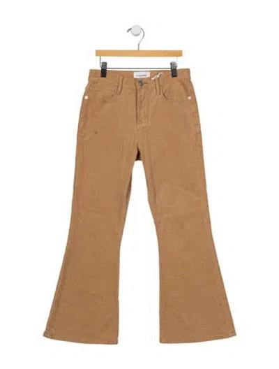 Pre-owned Frame Flared Pants W/ Tags In Neutrals